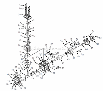 Page B Diagram and Parts List for HX4008 2005 Campbell Hausfeld Compressor